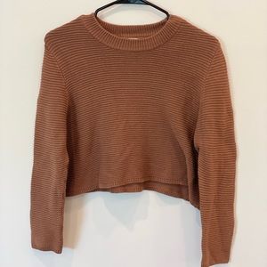 Knit crop top sweater